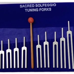 9 Piece Sacred Solfeggio Tuning Fork Set