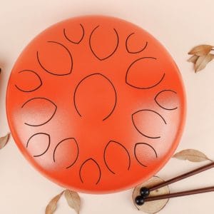 14 Inch Orange, 15 Tones, Tongue Drum